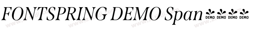FONTSPRING DEMO Span字体转换